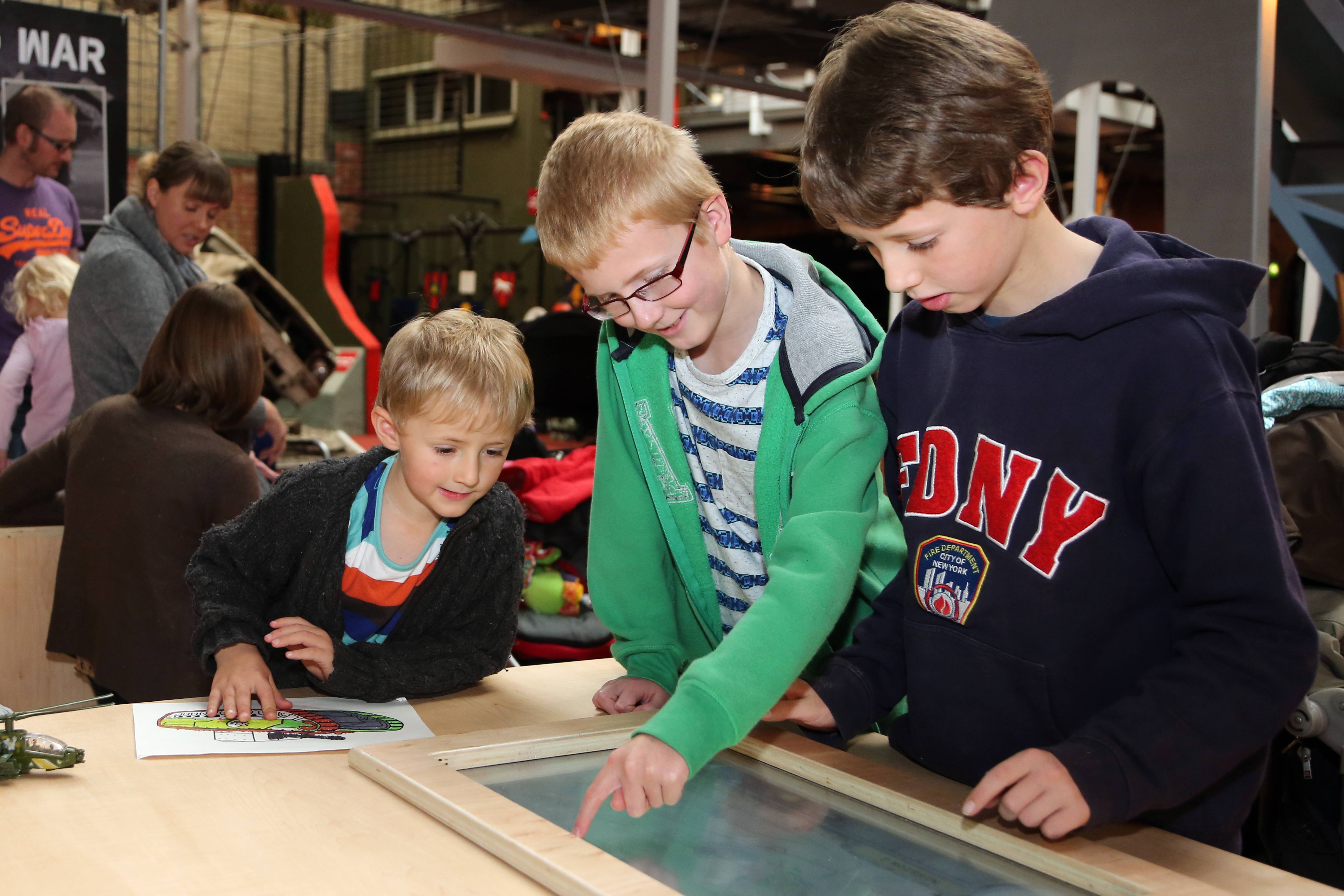 Royal Engineers Museum - Children and Interactive Screen.jpg