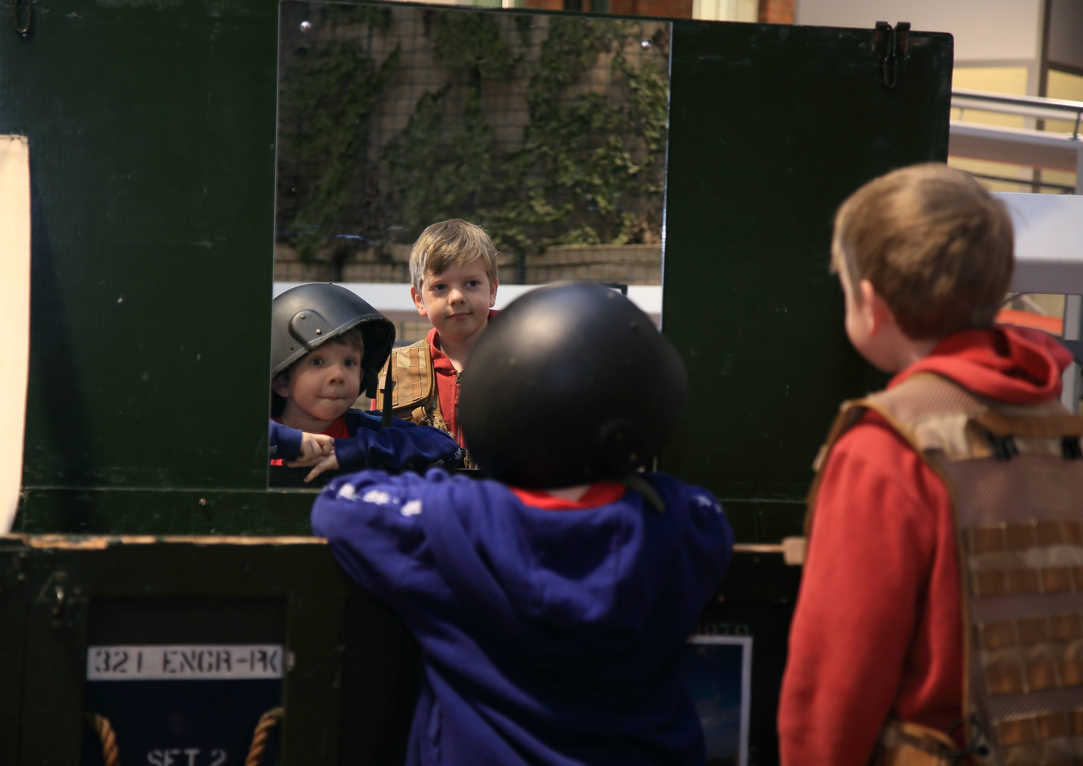 Royal Engineers Museum - Combat 95 Dress Up Mirror.JPG