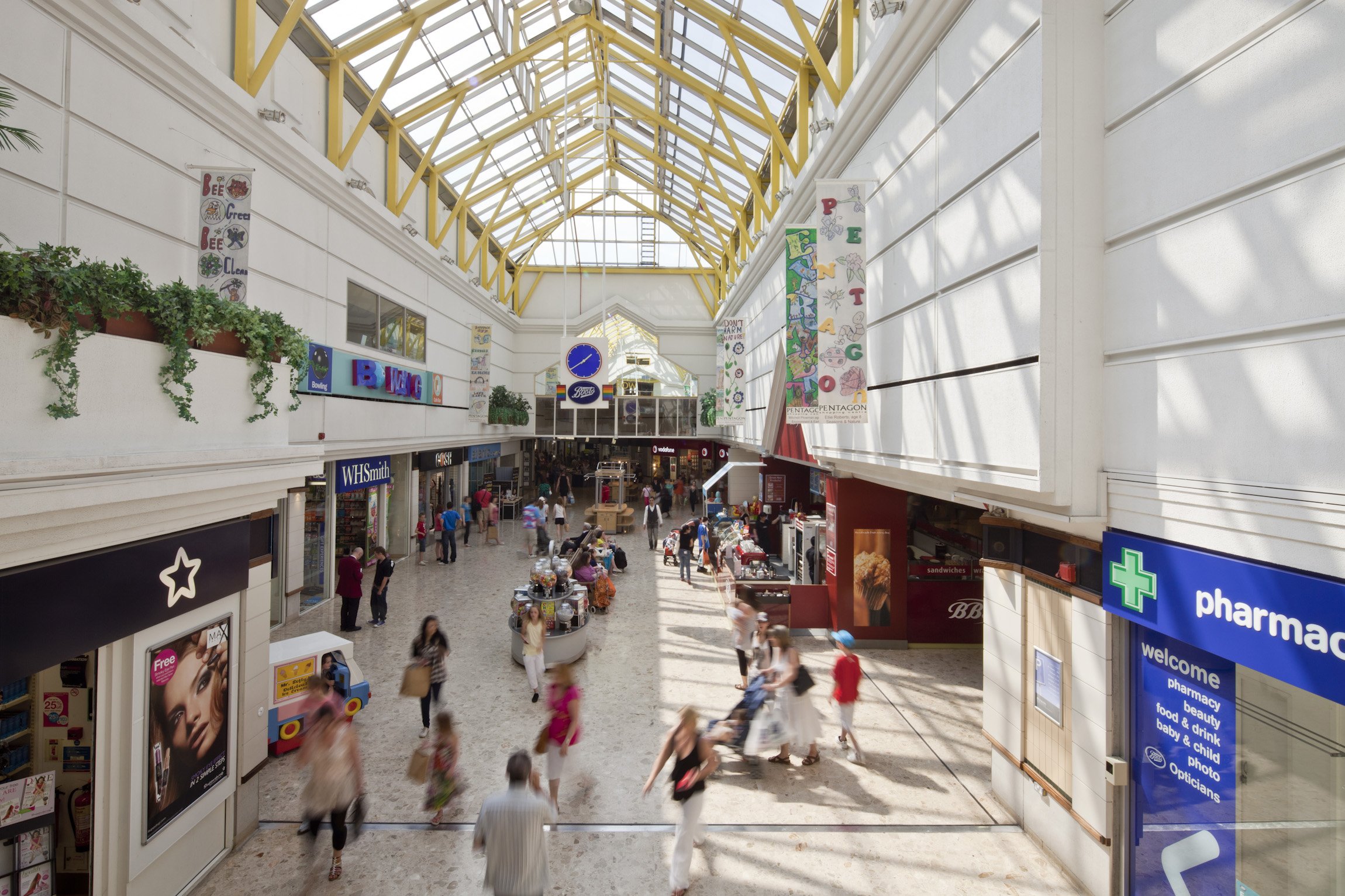 inside of the Pentagon Centre
